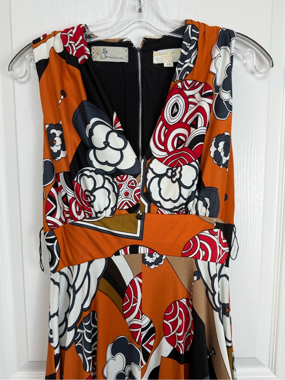 Vintage 1970s Floral Maxi Dress Size 4/6 Small - Picture 4 of 13